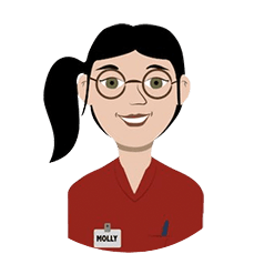 Illustration of Molly, the Materials Engineer​